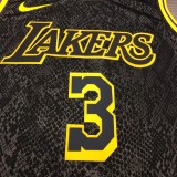 NBA Laker crew black snake 3 Davis with chip 1:1 Quality