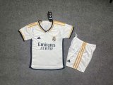 Kids Real Madrid Home 1:1 Quality Soccer Jersey 23/24