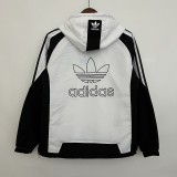 2023 Adidas White Windbreaker