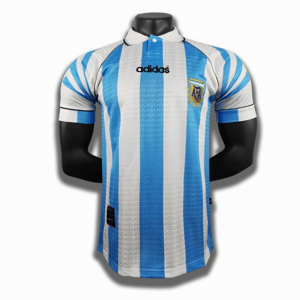 1996-1997 Argentina Home 1:1 Quality Retro Soccer Jersey