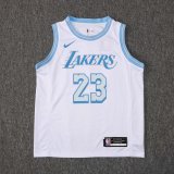 NBA Laker white James No.23 1:1 Quality