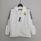 Real Madrid White Windbreaker 2022