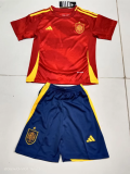 Spain Home Kids 1:1 Quality Soccer Jersey 24/25