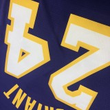 NBA Lakers retro purple V-neck 24 Kobe with chip 1:1 Quality