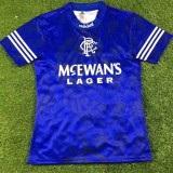 1994-1996 Retro Rangers Home 1:1 Quality Soccer Jersey