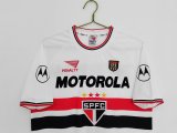 2000 Sao Paulo Home White 1:1 Retro Soccer Jersey