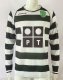 Sporting Lisbon Home Long Sleeve  1:1 Quality Retro Soccer Jersey 2001/2003