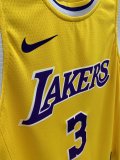 NBA Laker yellow Davis No.3 1:1 Quality