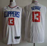 NBA New season clippers (new fabric print) 13 George City Edition dark blue, black, white, retro white 1:1 Quality