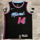 NBA Heat crew crew black No. 14 Hiro with chip 1:1 Quality