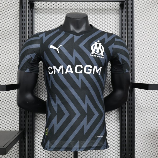 23/24 Marseille Black Player 1:1 Quality Training Jersey（宝）