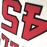 NBA Bulls crew neck white 45 Jordan with chip 1:1 Quality