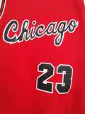 NBA Mitchell & Ness bull 23 Vintage Red 1:1 Quality