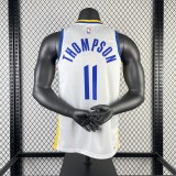 NBA Golden State Warriors White THOMPSON#11 Men Jersey Top Quality Hot Pressing Number And Name 2023