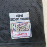 NBA Nuggets # 55 mutombo Snow mountain black top Mesh Jersey 1:1 Quality