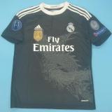 2014-2015 Retro Real Madrid Away Black 1:1 Quality Soccer Jersey