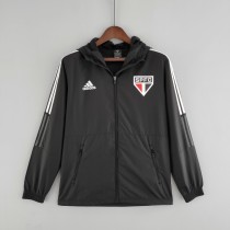 2022 Sao Paulo Black Windbreaker（白色阿迪白色三边）