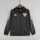 2022 Sao Paulo Black Windbreaker（白色阿迪白色三边）