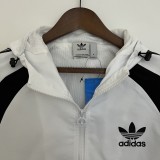 2023 Adidas White Windbreaker
