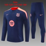 Barcelona Kids Royal Blue Player Version 1:1 Quality Training Jersey 24/25
