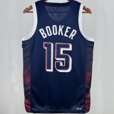 Team USA BOOKER #15 Sapphire Blue 1:1 Quality  NBA Jerseys 2025