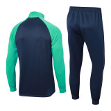 Barcelona Training Tracksuit  Blue 1:1 Quality Soccer Jersey 24/25