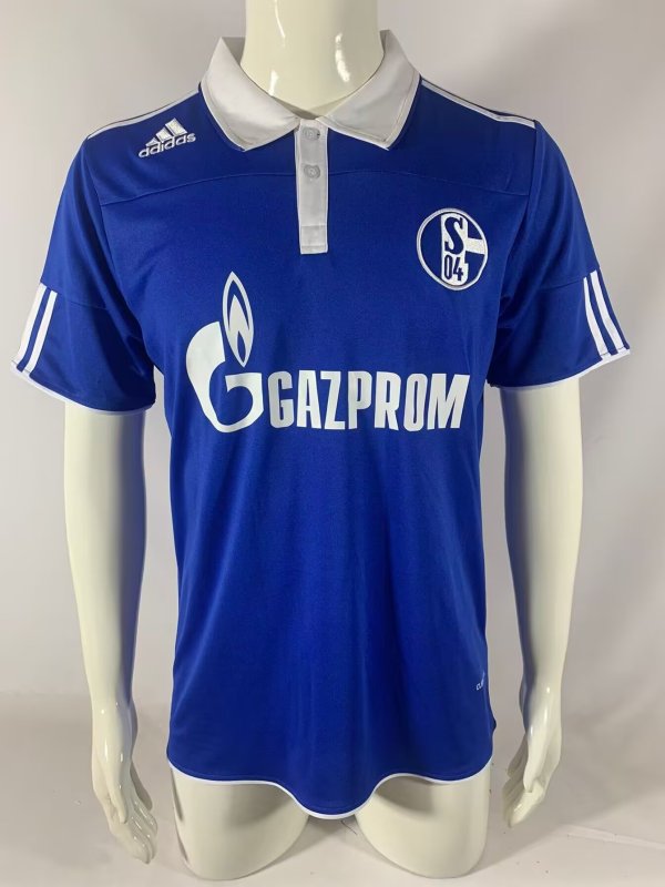 Schalke 04 Blue Retro Fans 1:1 Quality Soccer Jersey 2010/2011