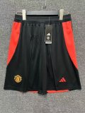 24/25 Manchester United  Home Black 1:1 Quality Shorts