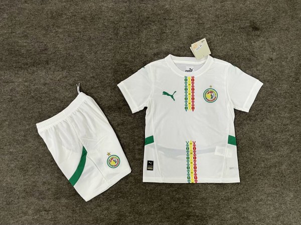 Senegal Home Kids Kits 1:1 Soccer Jersey 24/25