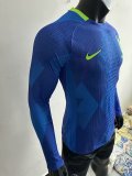 25/26 Brazil Away Player Long Sleeve 1:1 Quality Soccer Jersey