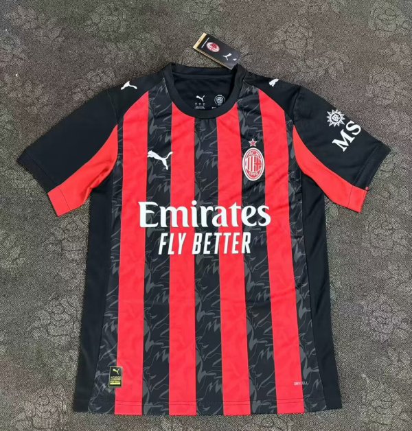 AC Milan Home Red Fans 1:1 Quality Soccer Jersey 25/26