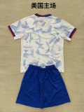 USA Home White Kids Soccer Jersey 25/26