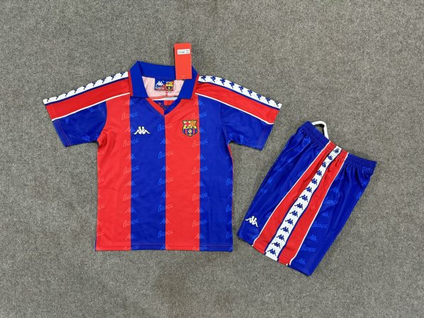 Barcelona  Home Kids 1:1 Retro  Soccer Jersey 1992/1995