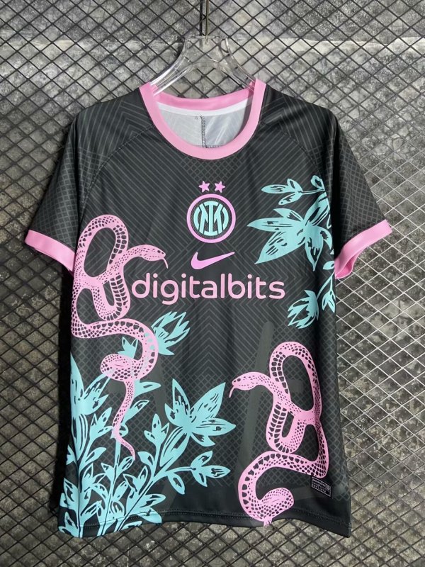 Inter Milan Training Clothing Black Fans 1:1 Quality Soccer Jersey 24/25