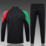 Real Madrid Black Training Tracksuit 1:1 Quality Training Jersey 24/25