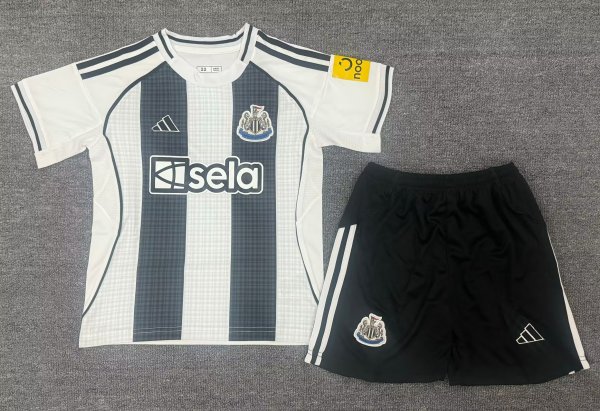 Newcastle Home Kids Kits 1:1 Soccer Jersey 25/26