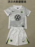 Wolfsburg  Away Kids 1:1 Quality Soccer Jersey 25/26