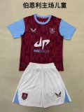 Burnley Home Kids Kits 1:1 Quality Soccer Jersey 24/25