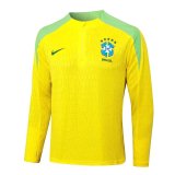 Brazil Training Yellow 1:1 Quality Training Jersey 24/25
