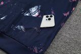 Paris Hooded long sleeved Blue 1:1 Training suit 24/25