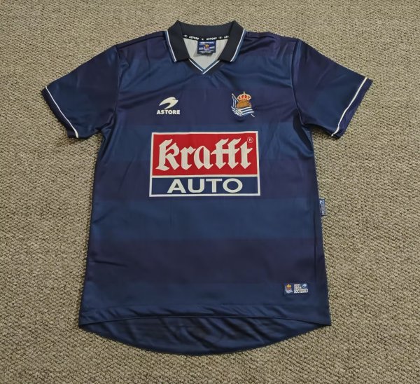 Real Sociedad Away Fans Retro 1:1 Quality Soccer Jersey 1999/2000