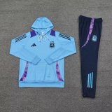 Argentina Hooded  Long Sleeved Blue 1:1 Training suit 24/25