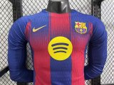 Barcelona  Home Long Sleeved  PLayer  1:1 Quality Soccer Jersey 25/26