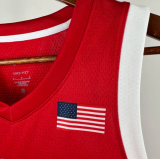 Team USA LEONARD #8 Red 1:1 Quality NBA Jerseys 2024