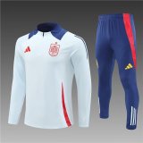 24/25  Spain  Light  Blue Training Tracksuit 1:1 Quality Soccer Jersey