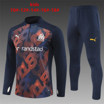 24/25 Marseille  Kids Royal Blue 1:1 Quality Training Jersey
