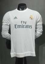 Retro Real Madrid Home Long Sleeve Player 1:1 Quality Soccer Jersey 2015/2016