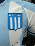 Racing Club Home Player 1:1 Quality Soccer Jersey 25/26