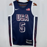 Team USA EDWARDS #5 Sapphire Blue 1:1 Quality  NBA Jerseys 2025