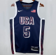 Team USA EDWARDS #5 Sapphire Blue 1:1 Quality  NBA Jerseys 2025